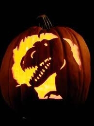 t-rex Spice rex pumpkin carving