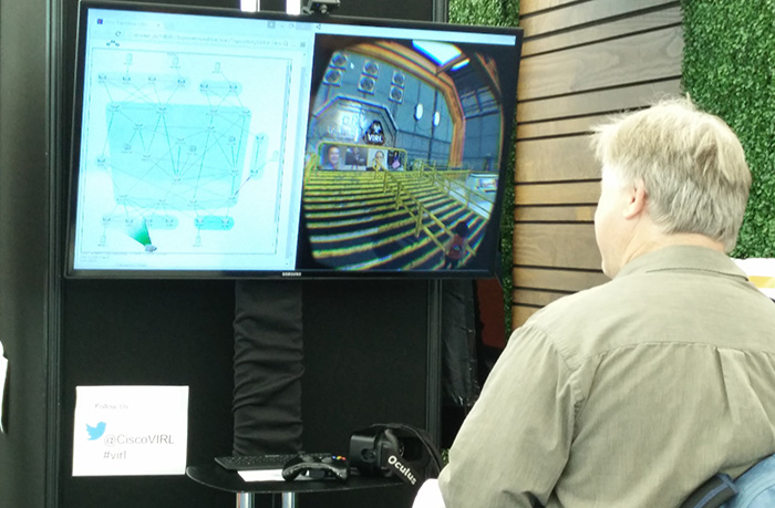 Cisco VIRL Oculus Rift simulator at CLUS 2015