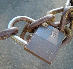 secure padlock chain secure network communications