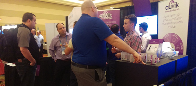 Auvik network operations system demo booth IT Nation 2015