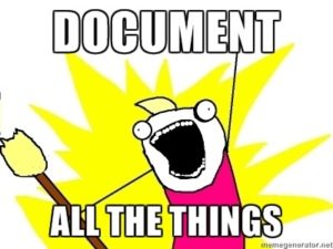 document all the things meme