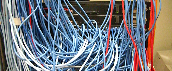 mess of network wires network management efficiency