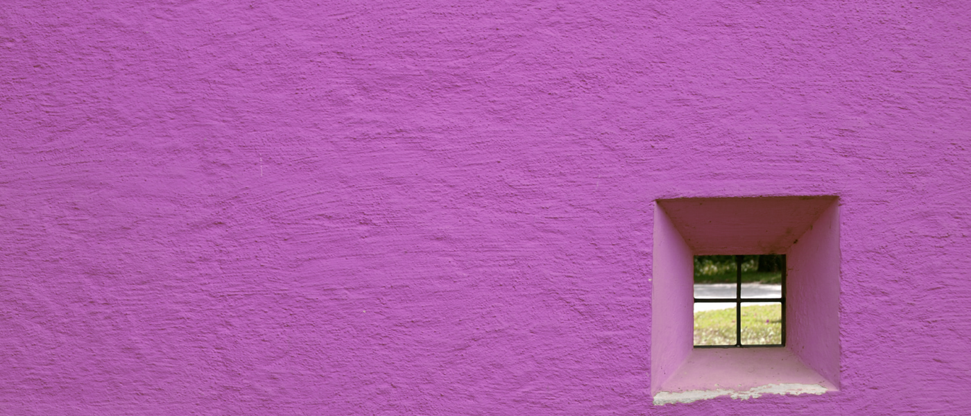 Purple wall with window, TLS Inspection
