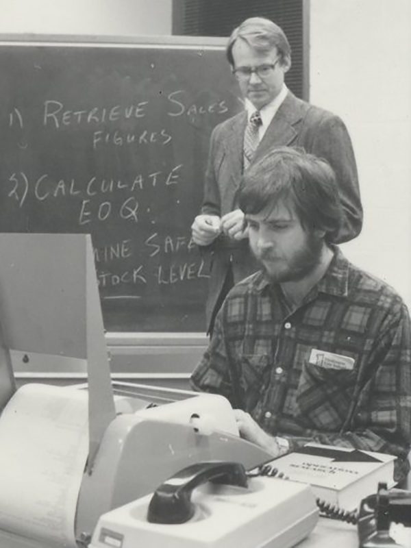 A Teletype machine and an Acoustic Data Coupler 300 Modem. That’s 300 bps. Source: University of Missouri - St. Louis