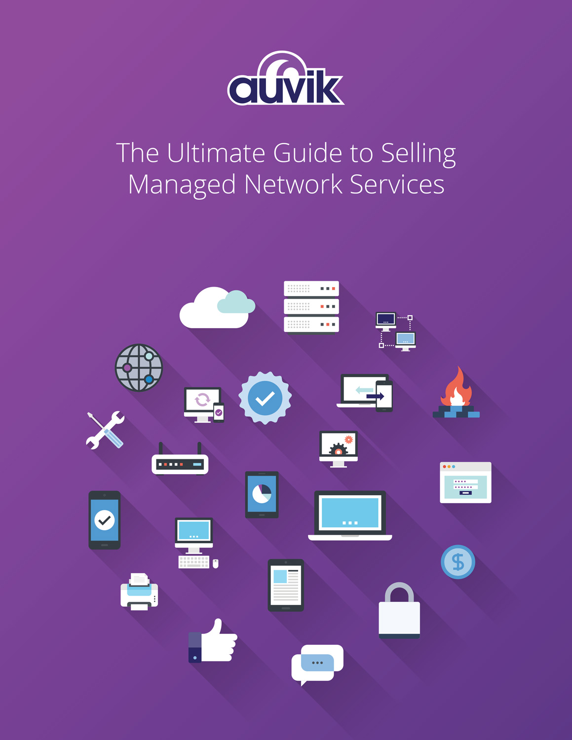 The Ultimate Guide to Selling Managed Network Services - Ebook cover