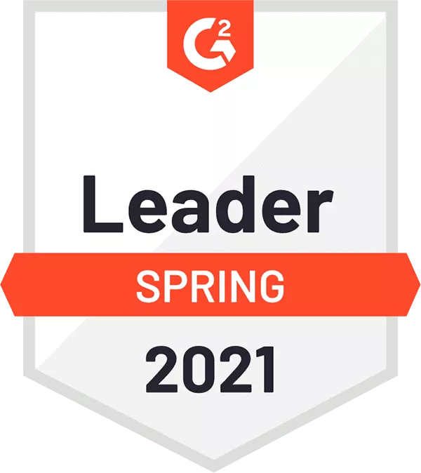 Image of G2 leader of spring 2021 badge