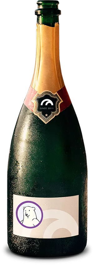 Image of Auvik champagne bottle