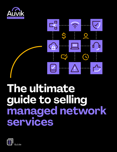 Ebook cover - The Ultimate Guide to Selling Managed Network Services