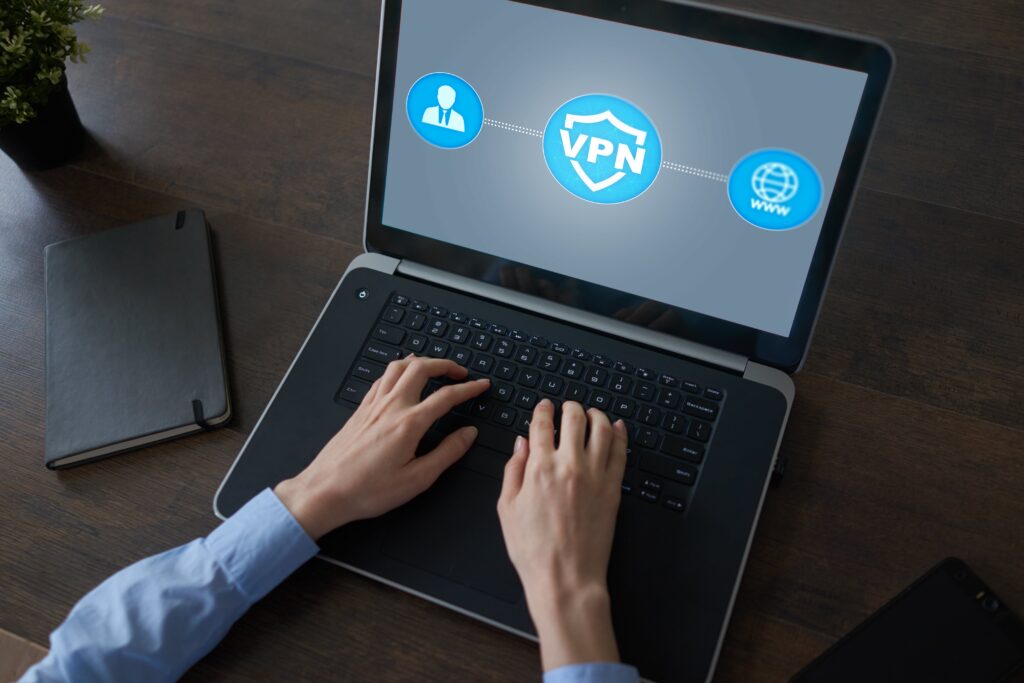 someone connects to a vpn on their laptop