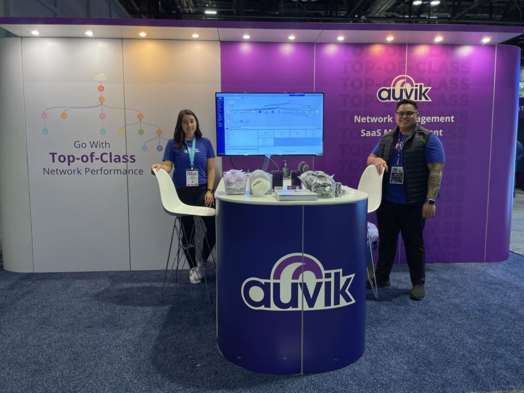 Auvik booth at FETC IT conference