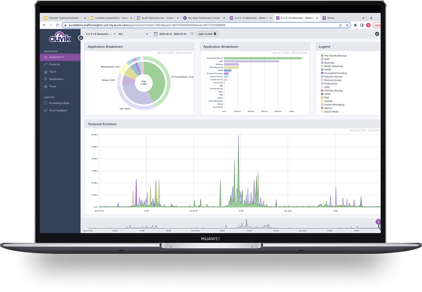 analyze network traffic screenshot