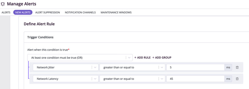Screenshot - trigger conditions